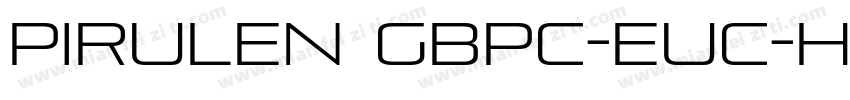 Pirulen GBpc-EUC-H字体转换